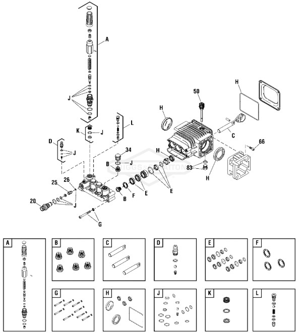 319888gsGS pump repair parts 